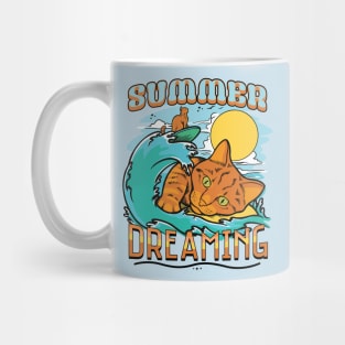 Summer Dreaming Cat Mug